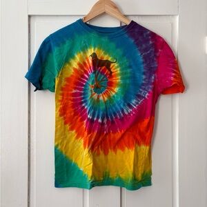 The Black Dog Rainbow Tie Dye Shirt